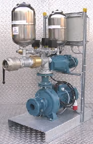 Pumpstation 20ME 50/A* mit Jockeypumpe und zwei Druckkesseln