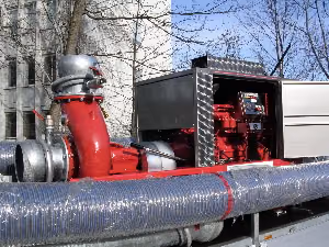 Dieselmotorpumpe über 1.000 m³/h mit 7,5-l-Turbodiesel