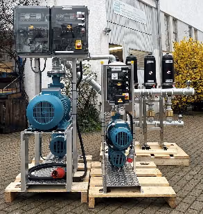 IR12-1 mit Pilotanlage IR6-ASD und 4er Filterbatterie mit Schnellwechselpatronen