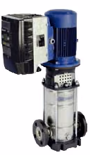 MXV EI: mehrstufige vertikale Inline-Pumpe aus Edelstahl mit Frequenzumrichter