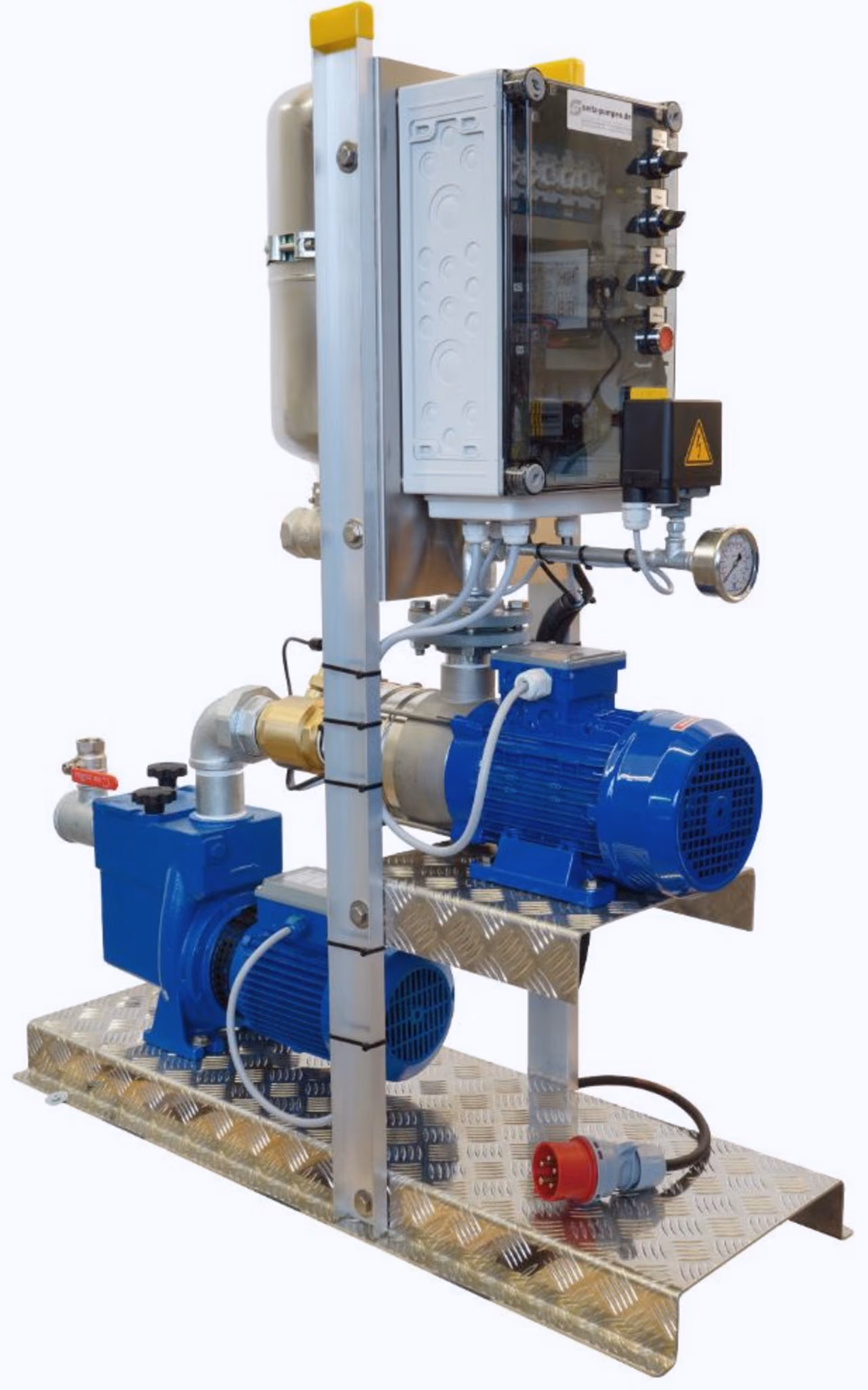 Pumpwerk IR2RX-2001 mit Edelstahlkessel und Schaltkasten